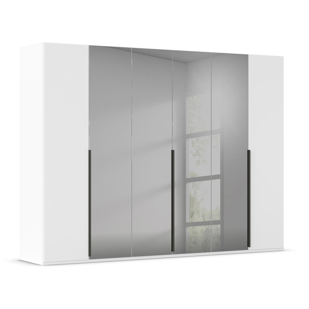 Rauch Möbel ŠATNÍ SKŘÍŇ S OTOČNÝMI DVEŘMI, šedá, bílá, 301/223/61 cm