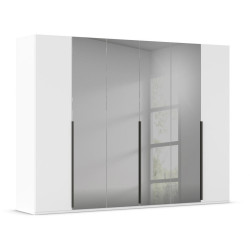 Rauch Möbel ŠATNÍ SKŘÍŇ S OTOČNÝMI DVEŘMI, šedá, bílá, 301/223/61 cm