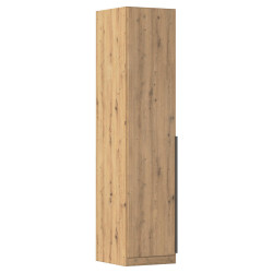 Rauch Möbel ŠATNÍ SKŘÍŇ S OTOČNÝMI DVEŘMI, tmavě šedá, dub artisan, 47/229/54 cm