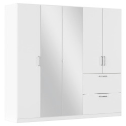 Rauch Möbel ŠATNÍ SKŘÍŇ S OTOČNÝMI DVEŘMI, bílá, 225/210/54 cm