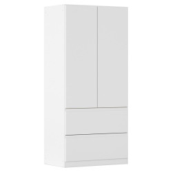 Rauch Möbel ŠATNÍ SKŘÍŇ S OTOČNÝMI DVEŘMI, bílá, 91/197/54 cm