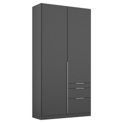 Rauch Möbel ŠATNÍ SKŘÍŇ S OTOČNÝMI DVEŘMI, šedá, 91/229/54 cm