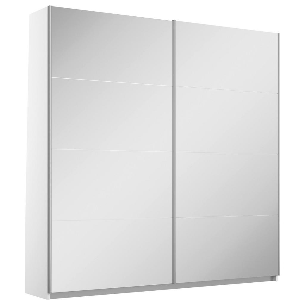 Rauch Möbel SKŘÍŇ S POSOUVACÍMI DVEŘMI, barvy stříbra, bílá, 181/197/61 cm