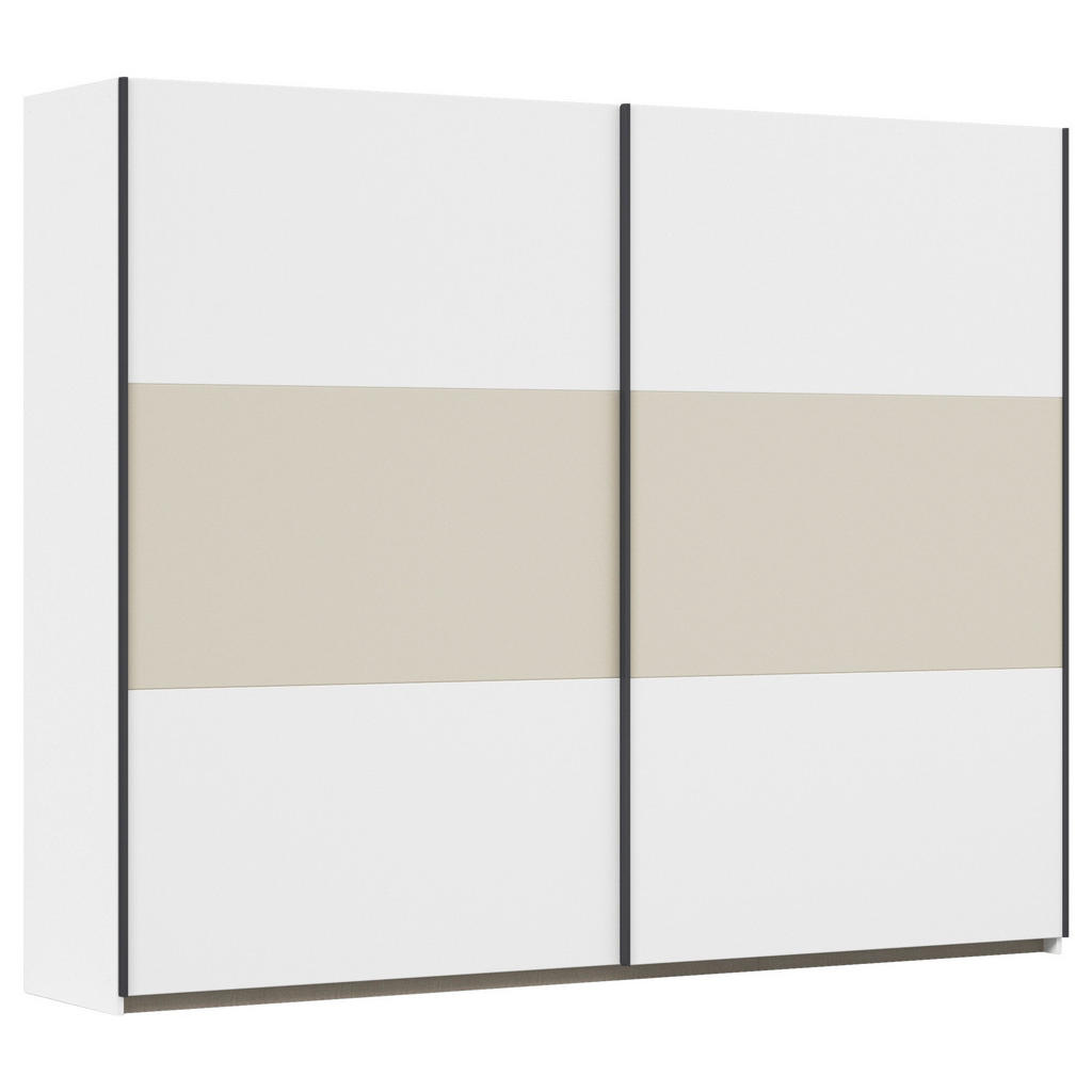 Rauch Möbel SKŘÍŇ S POSOUVACÍMI DVEŘMI, bílá, šampaňská, 261/210/59 cm