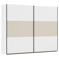 Rauch Möbel SKŘÍŇ S POSOUVACÍMI DVEŘMI, bílá, šampaňská, 261/210/59 cm