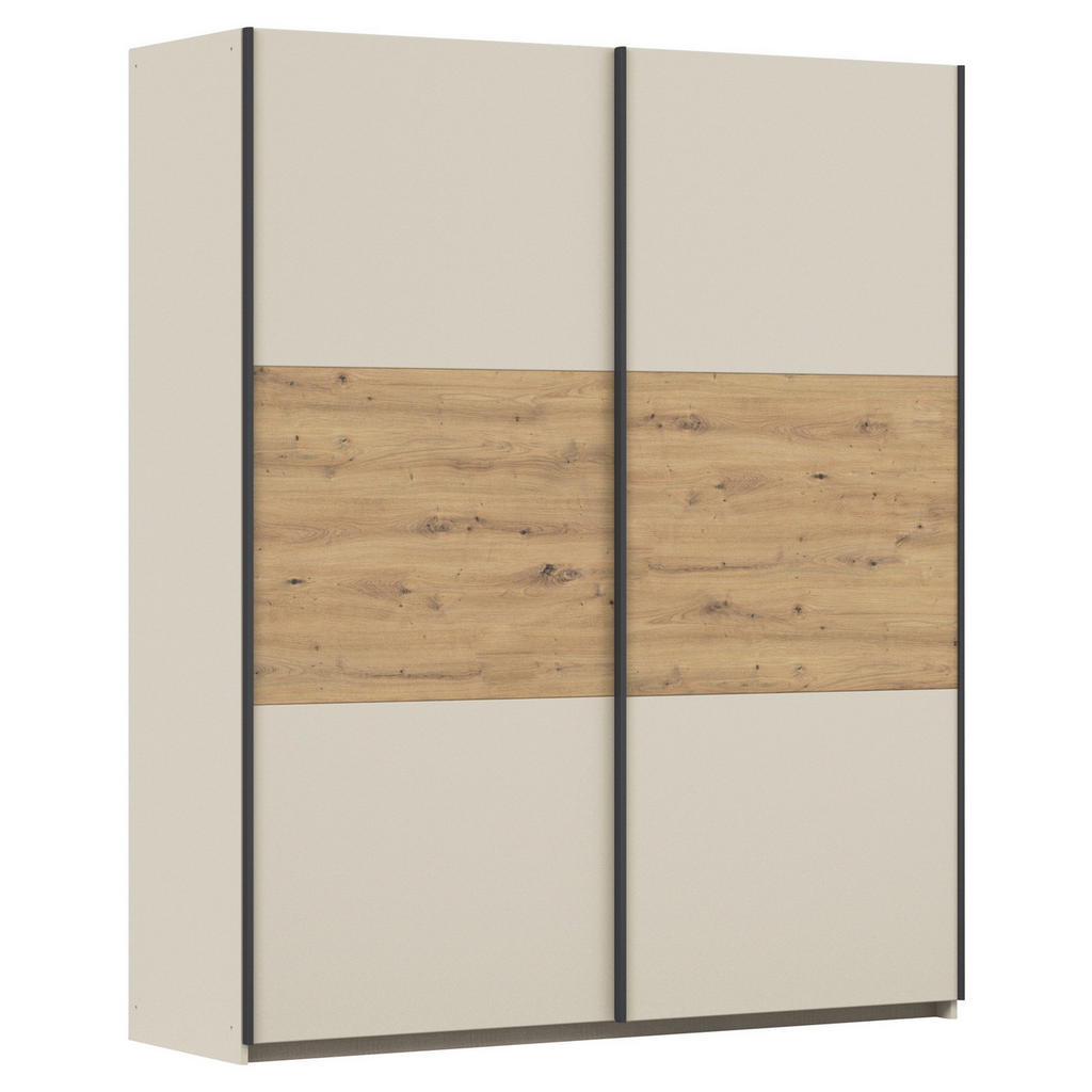 Rauch Möbel SKŘÍŇ S POSOUVACÍMI DVEŘMI, šampaňská, dub artisan, 175/210/59 cm