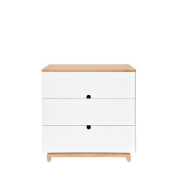 RAUMHIRSCH FURNITURE DĚTSKÁ KOMODA Nomi – rustikální elegance a funkčnost, bílá