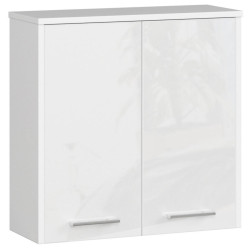 RAUMHIRSCH FURNITURE KOUPELNOVÁ SKŘÍŇKA bílá, bílá lesklá 60/60/22,5
