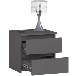 RAUMHIRSCH FURNITURE NOČNÍ STOLEK Grafitově šedý 40/40/35