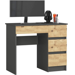 RAUMHIRSCH FURNITURE PSACÍ STŮL Grafitově šedá, dub Artisan 77/90/50