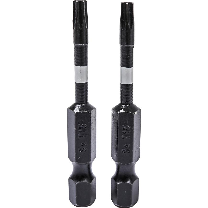 Rázové šroubovací bity Torx T15x50 mm 2 ks