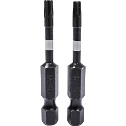 Rázové šroubovací bity Torx T15x50 mm 2 ks