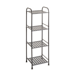 REGÁL, antracitová, ocel, 33/108/28 cm