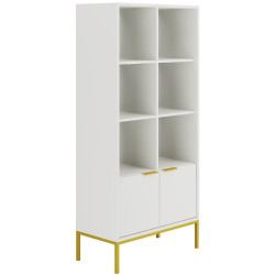 Regál  Austin Bílý/Zlatý