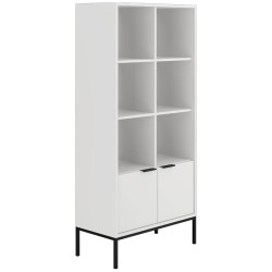 Regál Austin bílá/černá