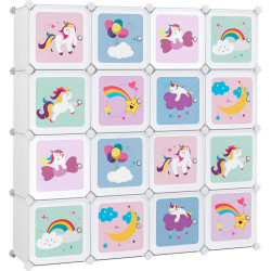 REGÁL DO DĚTSKÉHO POKOJE, bílá, 123/123/31 cm