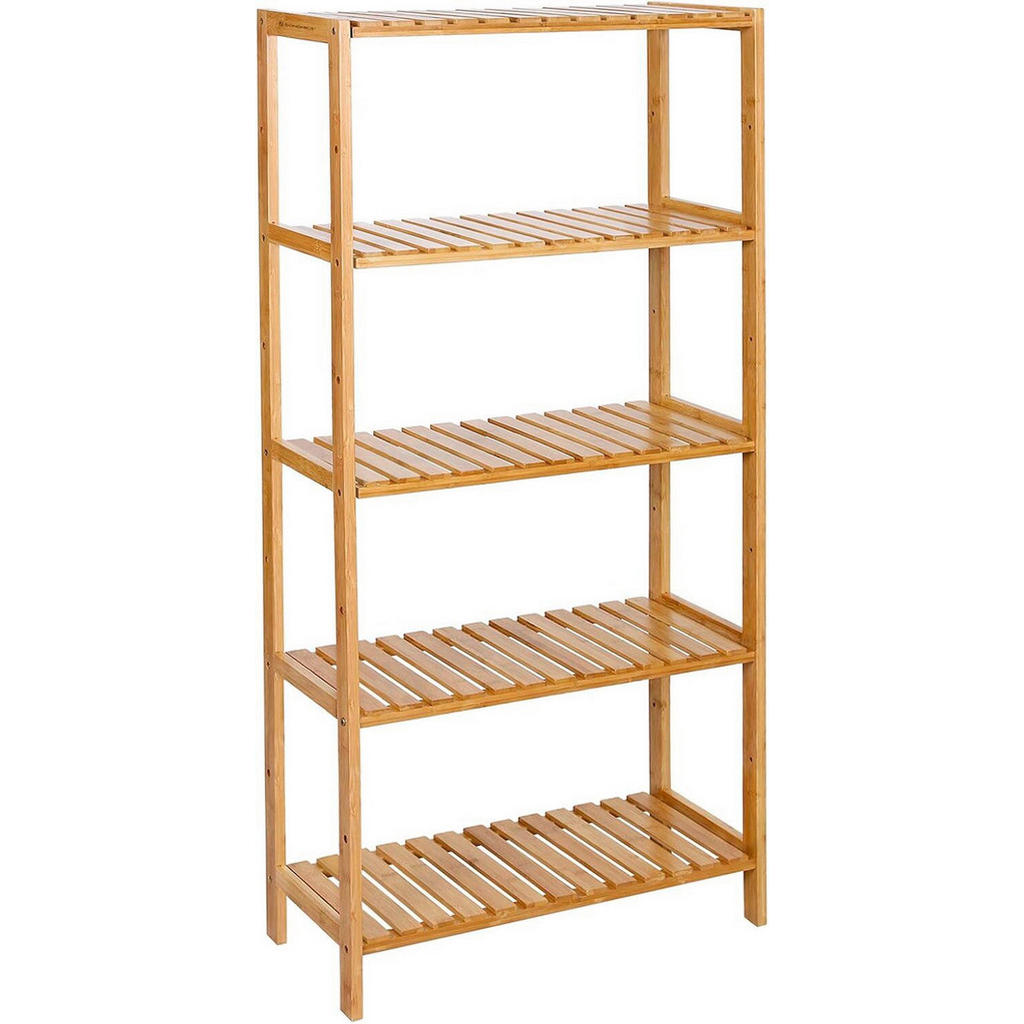 REGÁL DO KOUPELNY, bambus, přírodní barvy