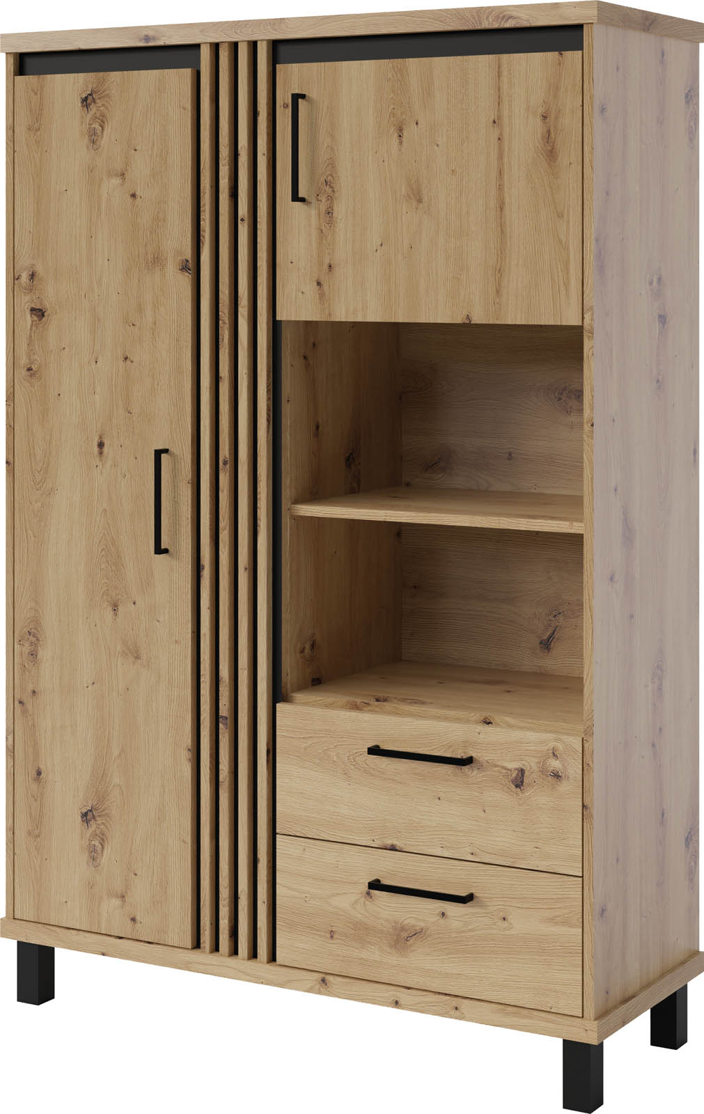 Regál Nadia ND6 Barva korpusu: Bílá / černá