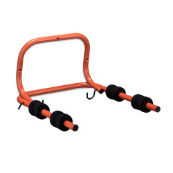 Relaxdays DRŽÁK Červená Černá na zeď sklopný ocel pro 2 kola