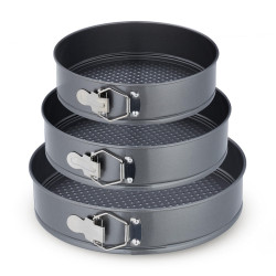 Relaxdays FORMA Antracit 3dílná-sada nerez nepřilnavá 24 cm