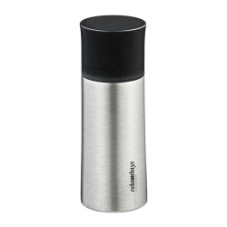 Relaxdays LÁHEV Stříbrná Černá nerezová 300 ml s hrnkem
