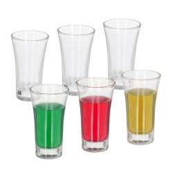 Relaxdays PANÁK Transparentní 6ks-set sklo 6 cl