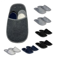 Relaxdays PAPUČE Vícebarevné filcové 6-párů-set