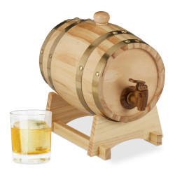 Relaxdays SOUDEK Přírodní s kohoutkem 1,25 l