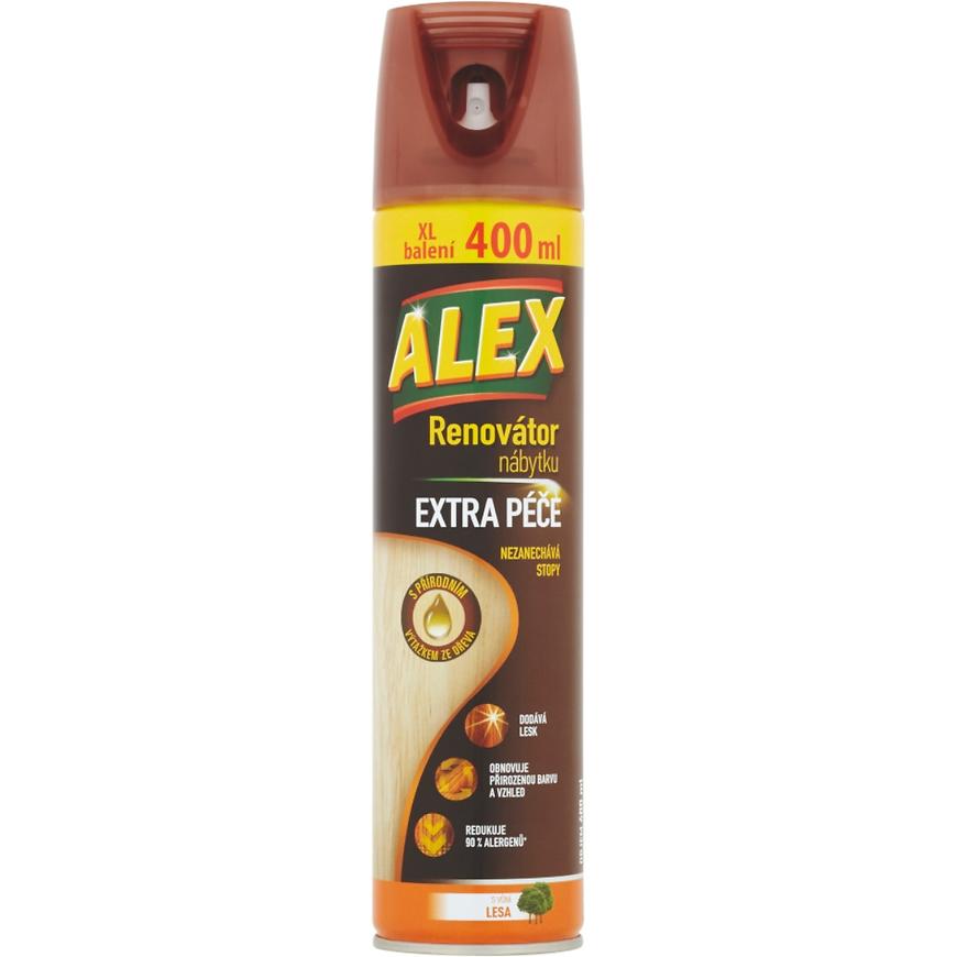 Renovátor nábytku ALEX extra péče s vůní lesa 400 ml