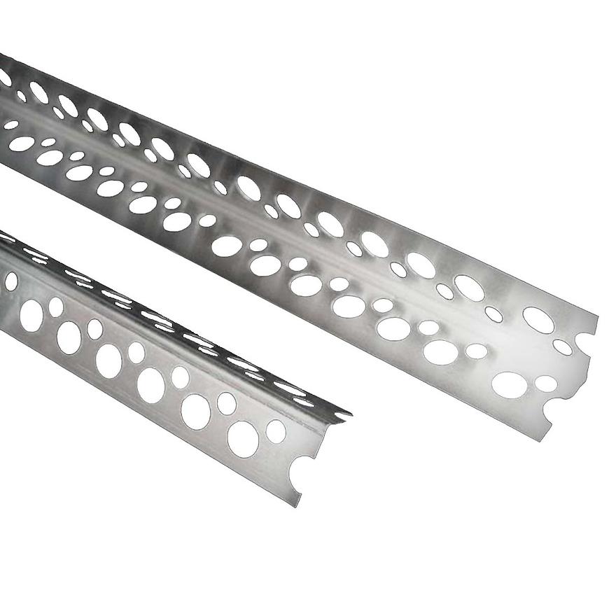 Rohová lišta hlin perforovaný 2,5m