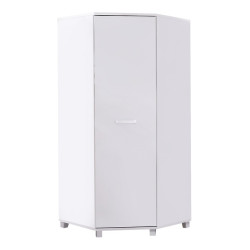 Rohová šatní skříň Maximus M34 Barva korpusu: Bílá