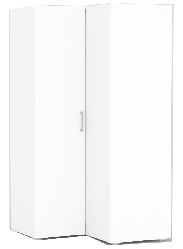 Rohová šatní skříň rea venezia 5 - bílá