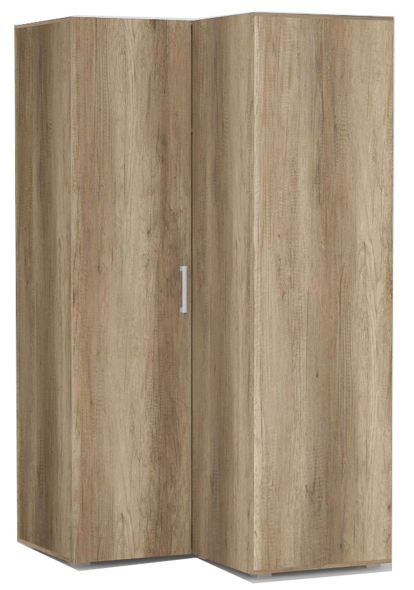 Rohová šatní skříň rea venezia 5 - dub canyon