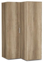 Rohová šatní skříň rea venezia 5 - dub canyon