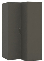 Rohová šatní skříň rea venezia 5 - graphite