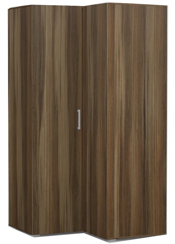 Rohová šatní skříň rea venezia 5 - ořech rockpile