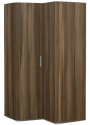 Rohová šatní skříň rea venezia 5 - ořech rockpile