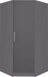 Rohová šatní skříň Smart SR4 Barva korpusu + barva dveří: Antracit