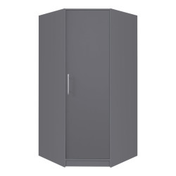 Rohová šatní skříň Smart SR4 Dveře: Antracit