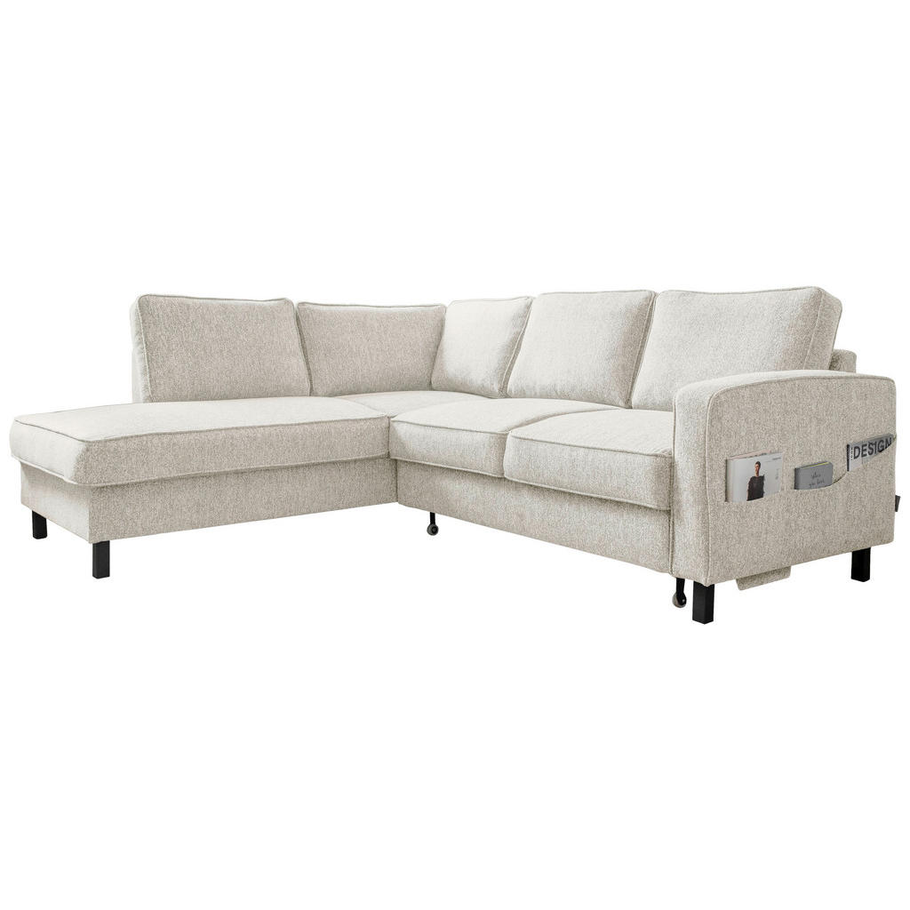 ROHOVÁ SEDAČKA, textil, béžová