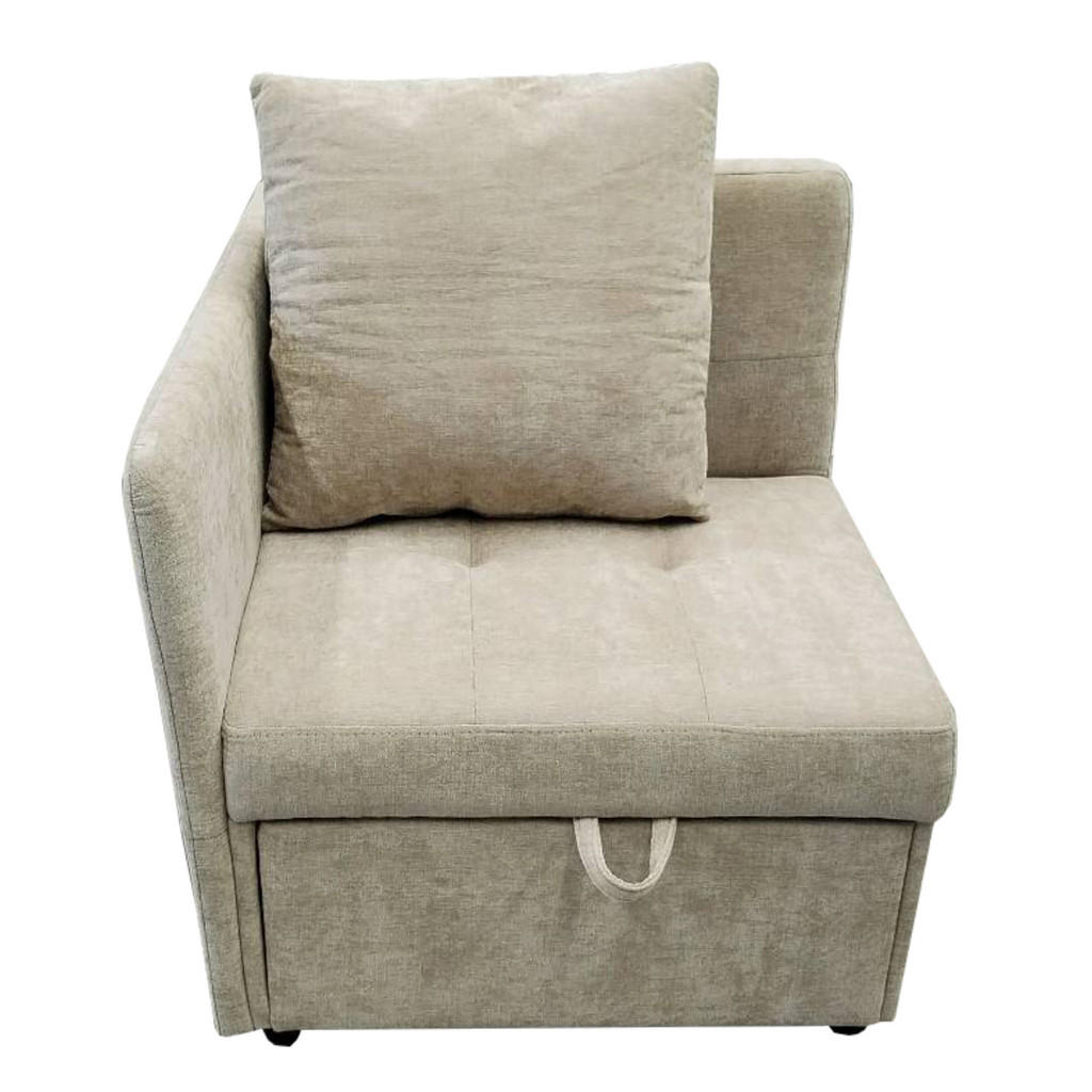 ROZKLÁDACÍ POHOVKA 177/68/65 cm Béžová