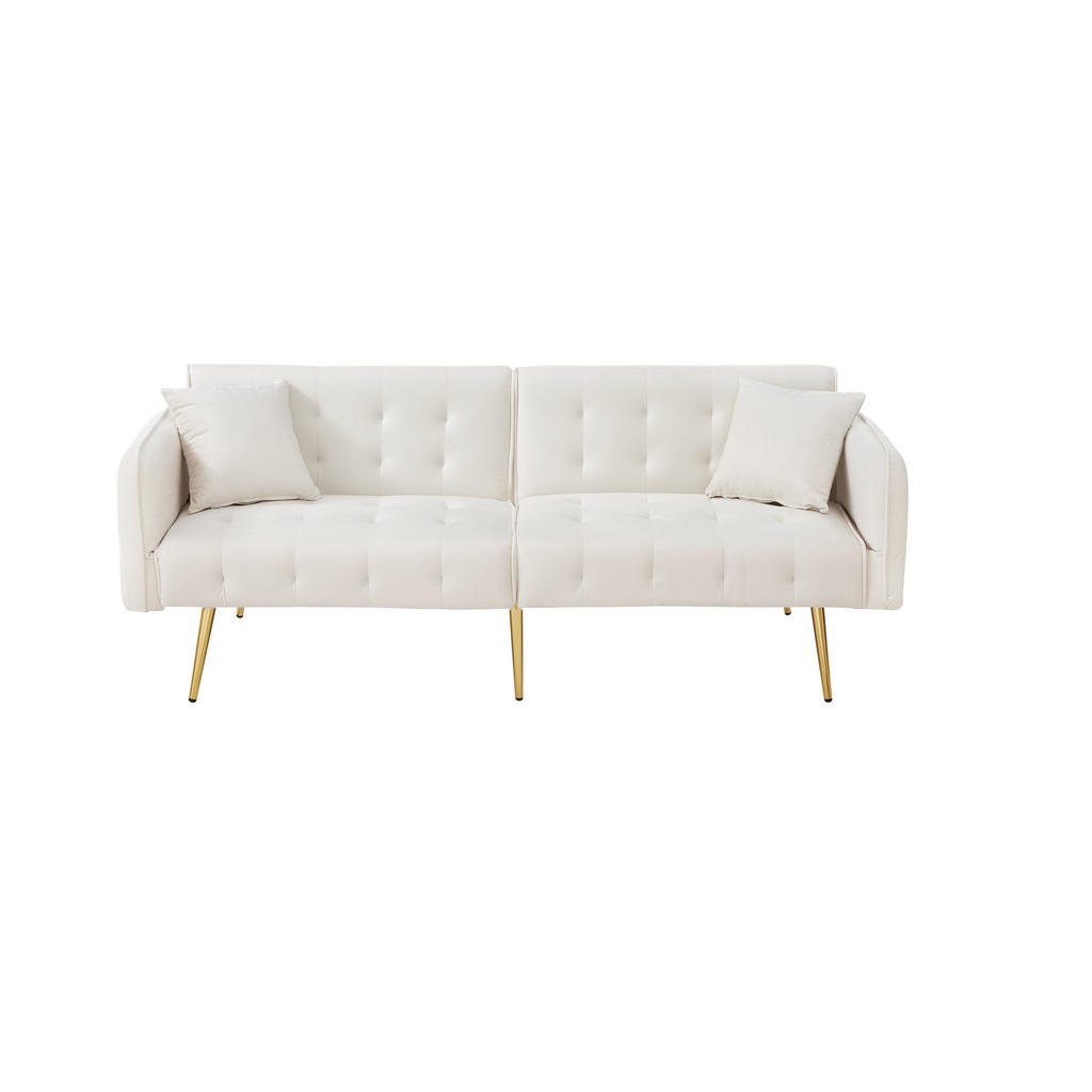 ROZKLÁDACÍ POHOVKA 178/82/70 cm Starobílá