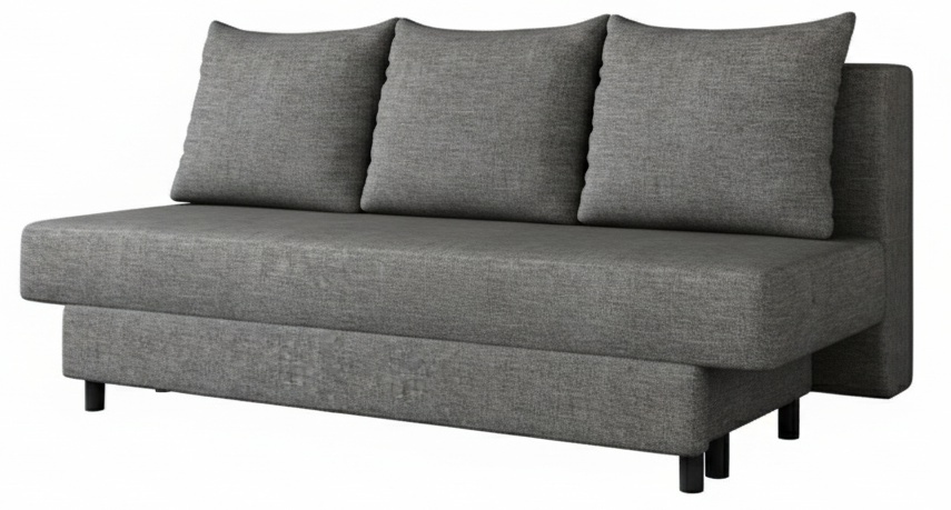 Rozkládací pohovka s úložným prostorem amaza - hnědá (sawana 16)