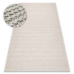 rugsX KOBEREC JERSEY 19236 béžový - strukturální, smyčka BOHO 240/330 cm