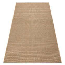 rugsX KOBEREC SIZAL FLOORLUX 20580 hladký, Jednotný jednobarevný - přírodní / káva 160/230 cm