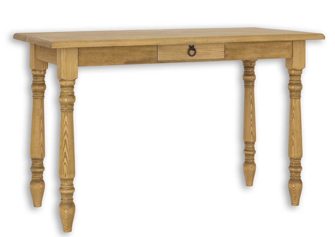 Rustikální jídelní stůl mes 04 - k09 přírodní borovice