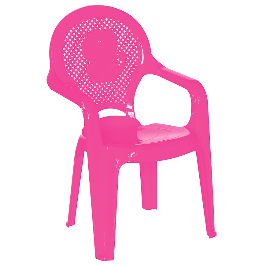 Růžová židle Adria Lion