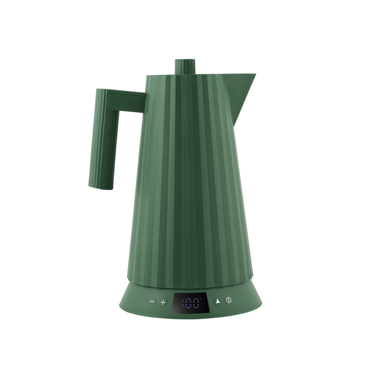Rychlovarná konvice Plissé 1,7L s volbou teploty vody, zelená - Alessi