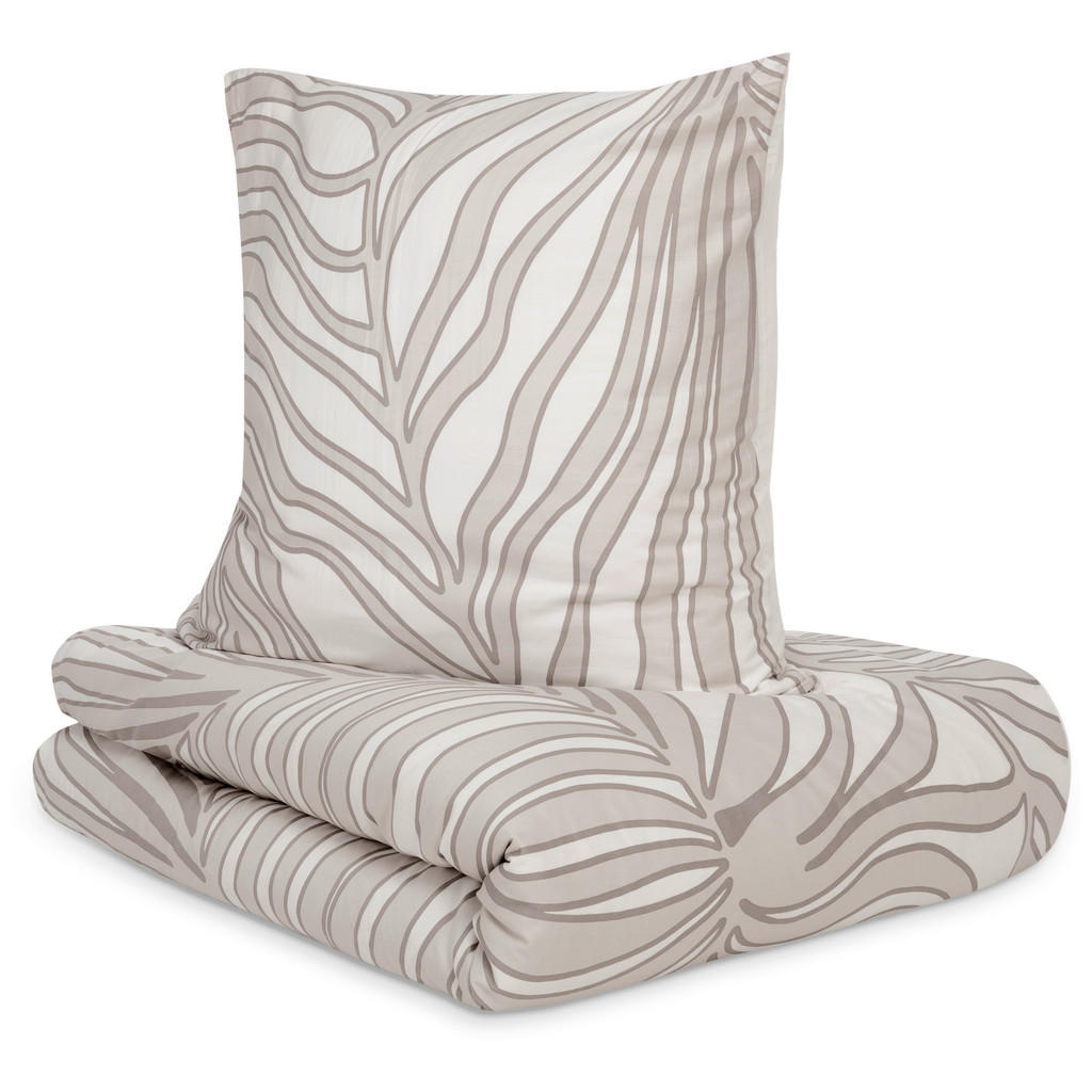 S. Oliver OBOUSTRANNÉ POVLEČENÍ, makosatén, šedá, béžová, 140/200 cm