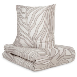 S. Oliver OBOUSTRANNÉ POVLEČENÍ, makosatén, šedá, béžová, 140/200 cm